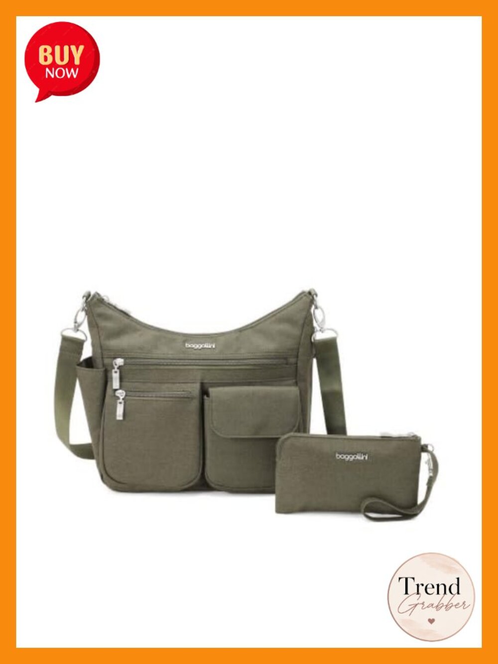 Lightweight Nylon RFID Crossbody Hobo Bag Adjustable Strap Travel Purse